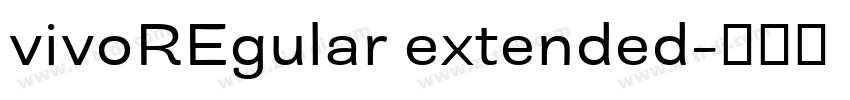vivoREgular extended字体转换